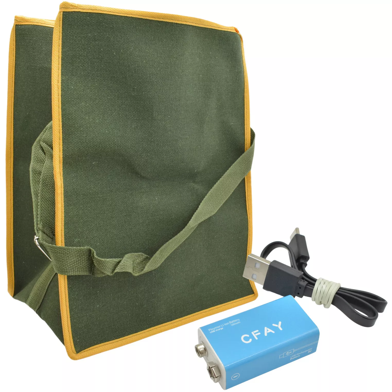 Wygoda użytkowania PQWT LS150— torba akumulator 9V i USB-0C