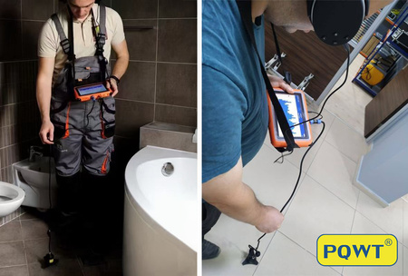 WYKRYWACZ DETEKTOR WYCIEKÓW NIESZCZELNOŚCI WODY Z RUR RURY 0-50cm PQWT L50